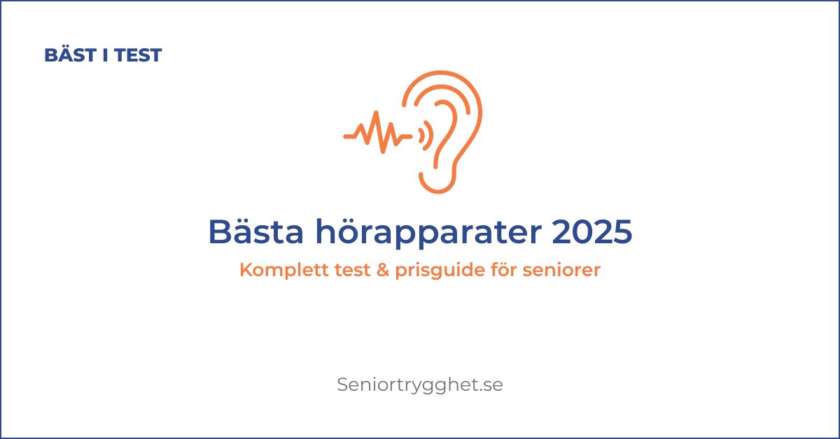 Bästa hörapparater 2025 – komplett test & prisguide för seniorer