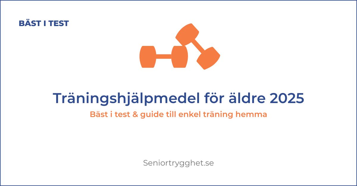 Träningshjälpmedel för äldre 2025 – bäst i test & guide