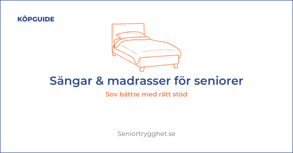 Sov bättre som senior 2026 – bästa sängar & madrasser