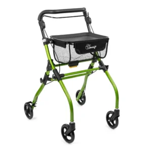 Rollator aluminium inomhus med bricka för att bära saker