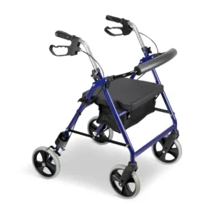 Impala blå metallic rollator – pålitlig budgetmodell